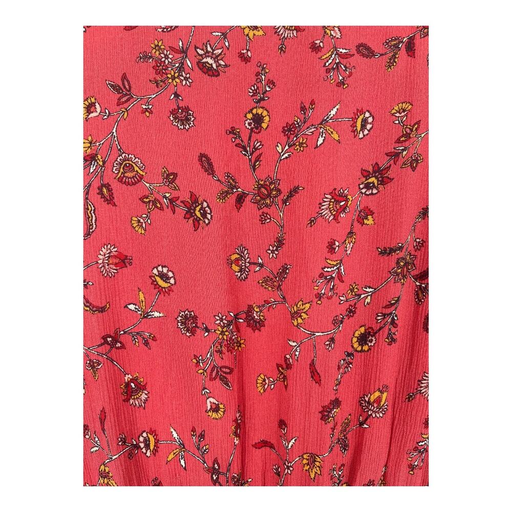 Paige Dress Giannina floral silk minidress dark pink size Small S - Picture 4 of 7